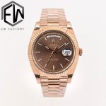 EW Factory Rolex Daydate 3255 Movement 40mm Rose Gold President Band Watch